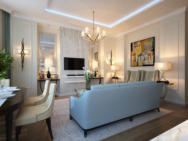 Фото из портфолио Проект квартиры в Москве – фотографии дизайна интерьеров на INMYROOM