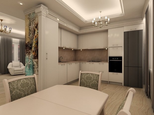 Фото из портфолио Нэоклассика. Проект визуализация 3д – фотографии дизайна интерьеров на INMYROOM