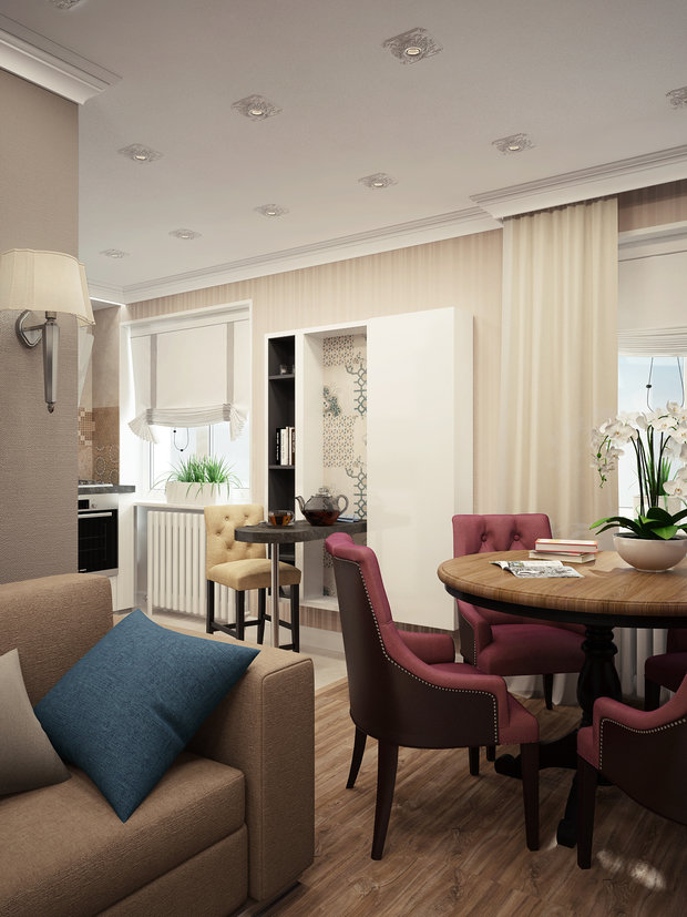 Фото из портфолио Переделка хрущевки – фотографии дизайна интерьеров на INMYROOM