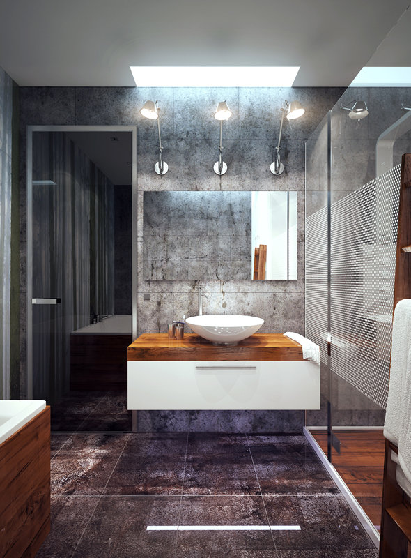 Фотография: Ванная в стиле Лофт – фото на INMYROOM