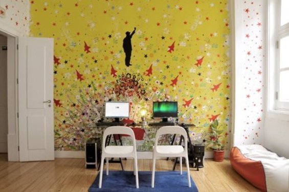 Фотография: Кабинет в стиле Минимализм, DIY, Португалия, Дома и квартиры, Городские места, Хостел, Стрит-арт, Лиссабон – фото на INMYROOM