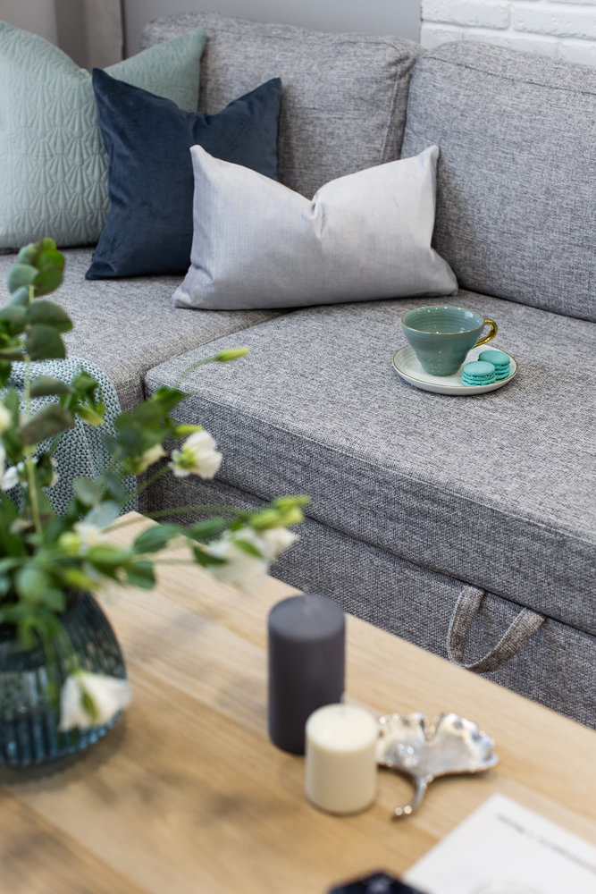 Фотография: Гостиная в стиле Современный, Квартира, Студия, Проект недели, Монолитный дом, до 40 метров, 40-60 метров, Татьяна Лушина – фото на INMYROOM