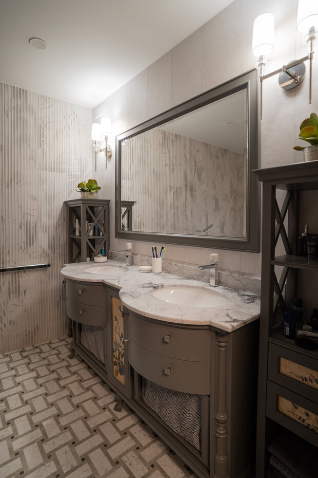 Фотография: Ванная в стиле Прованс и Кантри, Дом, Проект дня, Переделка, Дом и дача, 4 и больше, Более 90 метров, Кингисепп, Ольга Фисенко – фото на INMYROOM