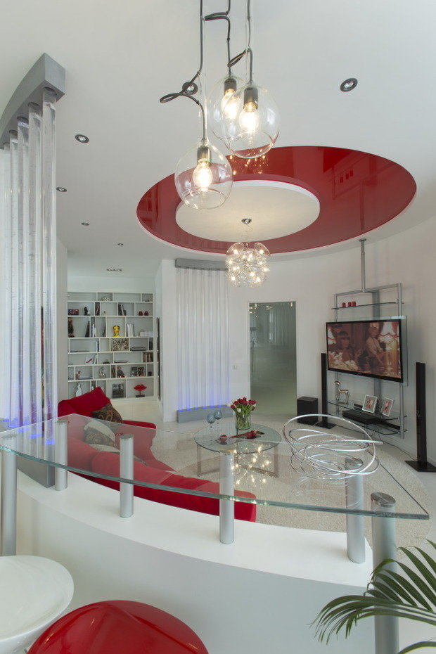 Фотография: Гостиная в стиле Хай-тек – фото на INMYROOM