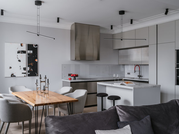 Фотография: Кухня и столовая в стиле Современный, Квартира, Проект недели, Москва, 60-90 метров, Анна Васильева, Ayond interios by Anna Vasilieva – фото на INMYROOM