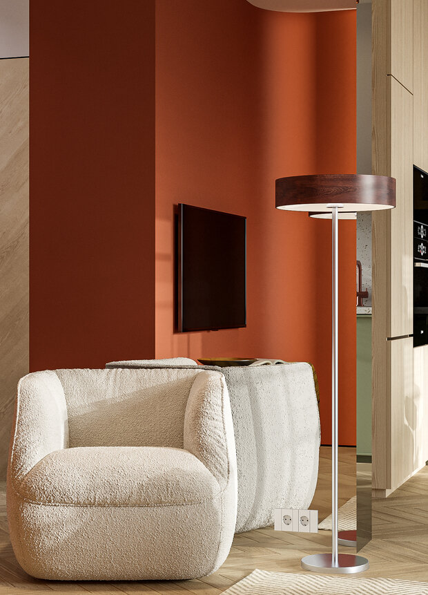 Фотография: Гостиная в стиле Современный, Квартира, Проект недели, Санкт-Петербург, 2 комнаты, 60-90 метров, Студия дизайна Максимаджи – фото на INMYROOM