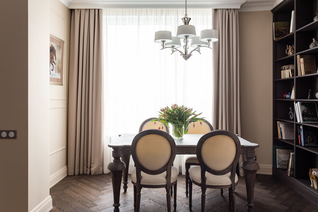 Фотография: Кухня и столовая в стиле Классический, Квартира, Проект недели, Москва, 3 комнаты, Более 90 метров, Ирина Межова – фото на INMYROOM