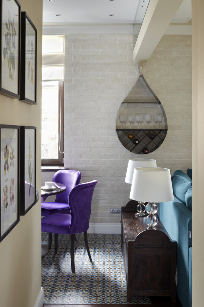 Фотография: Кухня и столовая в стиле Эклектика, Классический, Современный, Восточный, Квартира, Дома и квартиры, Проект недели, Москва, 3 комнаты, 60-90 метров, Марина Пенние, Роман Воронов, Marina Pennie design & art – фото на INMYROOM