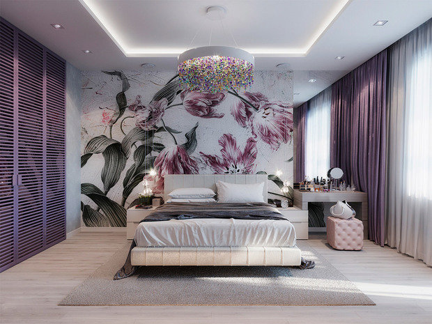 Фото из портфолио Фиолетовое счастье – фотографии дизайна интерьеров на INMYROOM