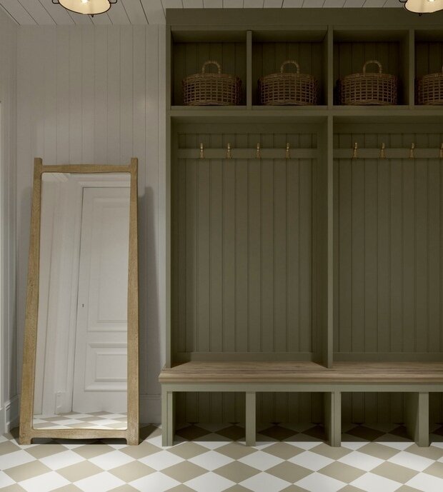 Фотография: Прихожая в стиле Скандинавский, Эклектика, Винтажный, Дом, Проект дня, Дача, Москва, Дом и дача, 4 и больше, Более 90 метров, Вера Шеверденок – фото на INMYROOM