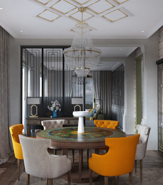 Фото из портфолио Интерьер загородного дома по фен-шуй – фотографии дизайна интерьеров на INMYROOM