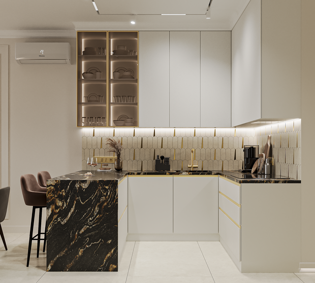 Фото из портфолио Дизайн-проект квартиры в ЖК «Avant (Авант)» в стиле неоклассика – фотографии дизайна интерьеров на INMYROOM