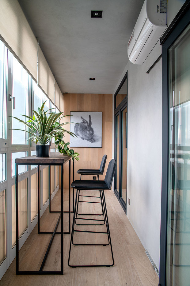 Фотография: Балкон в стиле Современный, Квартира, Проект недели, Москва, 3 комнаты, Более 90 метров, Наталья Широкова – фото на INMYROOM