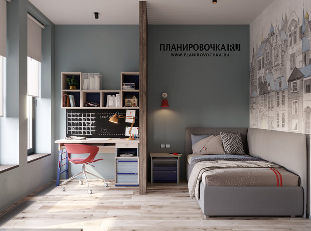 Фото из портфолио ЖК "Вандер Парк", Детская 14,6 м2 – фотографии дизайна интерьеров на INMYROOM