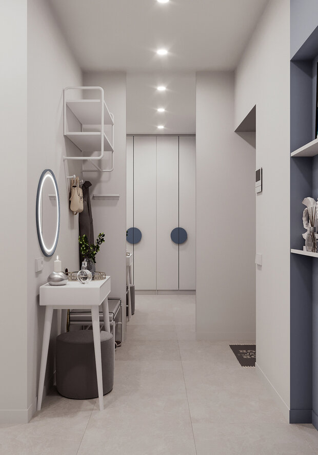 Фотография: Прихожая в стиле Современный, Минимализм, Квартира, Советы, Башня Вулыха, Студия дизайна Максимаджи – фото на INMYROOM