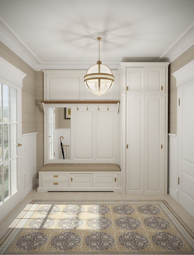 Фотография: Прихожая в стиле Прованс и Кантри, Классический, Дом, Советы, Дача, оксана евдокимова, мм-2 – фото на INMYROOM