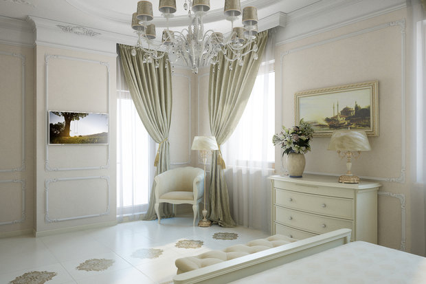 Фото из портфолио Квартира в классическом стиле в светлых тонах – фотографии дизайна интерьеров на INMYROOM