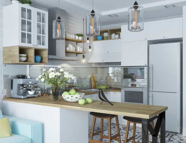 Фотография: Кухня и столовая в стиле Скандинавский – фото на INMYROOM