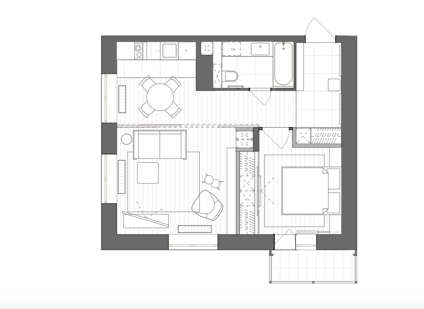 План расстановки мебели План расстановки мебели