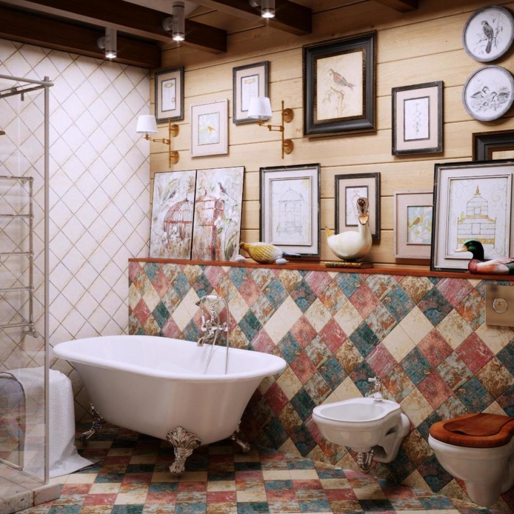 Фотография: Ванная в стиле Прованс и Кантри, Дом, Проект недели, Челябинск, 3 комнаты, Более 90 метров, Марина Кутепова – фото на INMYROOM