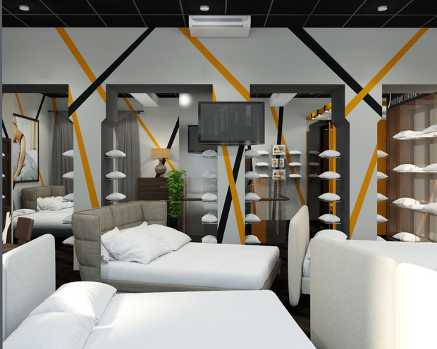 Фото из портфолио Шоу-рум "Sleep System" в г. Москва – фотографии дизайна интерьеров на INMYROOM
