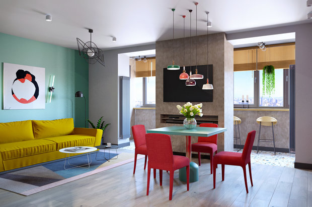 Фото из портфолио Colorblock – фотографии дизайна интерьеров на INMYROOM