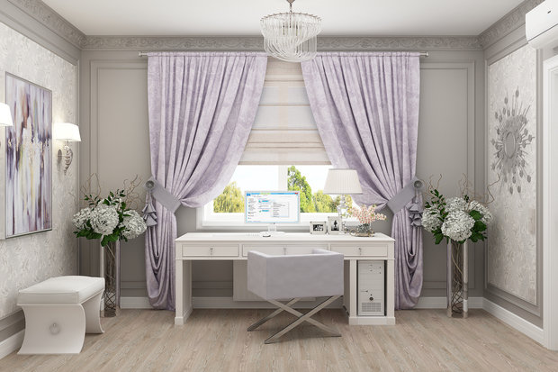 Фото из портфолио Кабинет "Glamour"  – фотографии дизайна интерьеров на INMYROOM