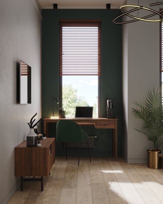 Фотография: Кабинет в стиле Современный, Квартира, Проект недели, Москва, 3 комнаты, 60-90 метров, Светлана Стулова – фото на INMYROOM