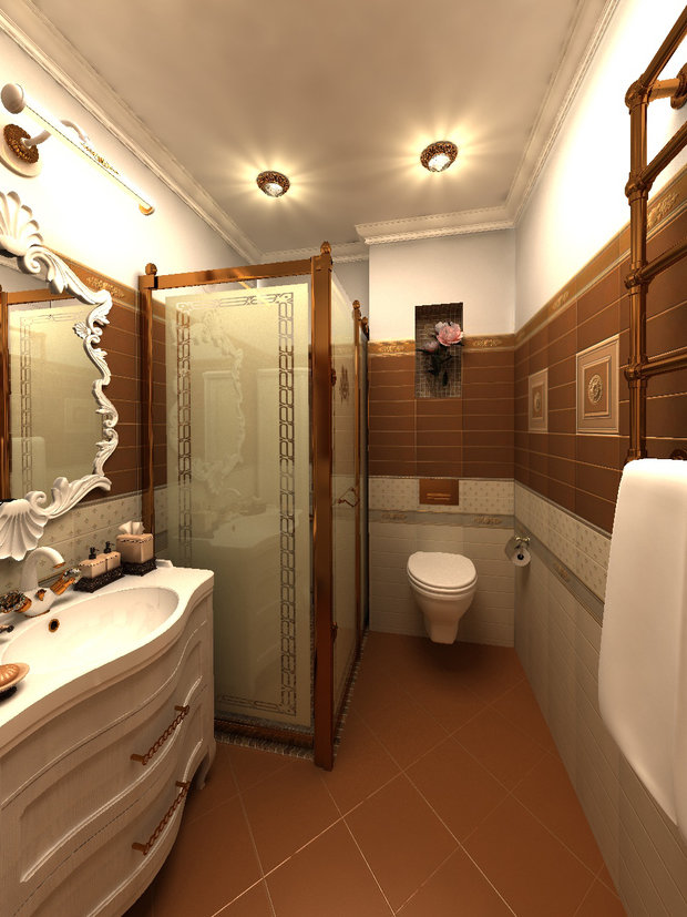 Фото из портфолио Трехкомнатная квартира в классике в ЖК Ямайка – фотографии дизайна интерьеров на INMYROOM