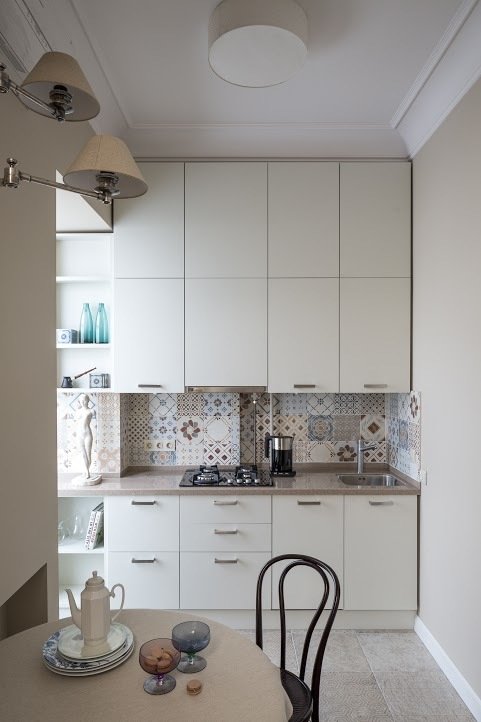 Фотография: в стиле , Современный, Квартира, Проект недели, Москва, Михаил Свистунов, Наталия Заворотищева, «Атмосфера», Старый фонд, Кирпичный дом, 2 комнаты, 40-60 метров – фото на INMYROOM