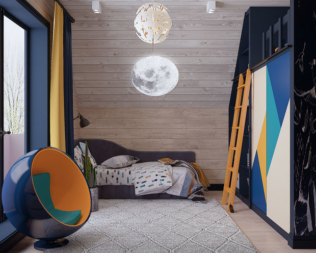 Фотография: Детская в стиле Эко, Дом, Проект недели, Дом и дача, 4 и больше, Более 90 метров, Владимирская область, Светлана Капустина – фото на INMYROOM