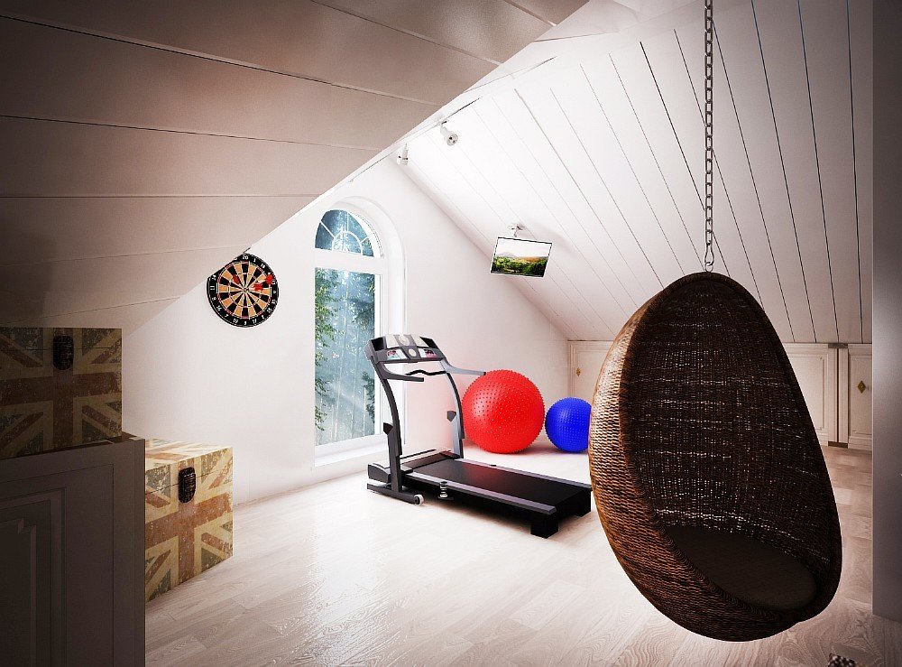 Фото из портфолио Мансарда жилого дома – фотографии дизайна интерьеров на INMYROOM Фото из портфолио Мансарда жилого дома – фотографии дизайна интерьеров на INMYROOM