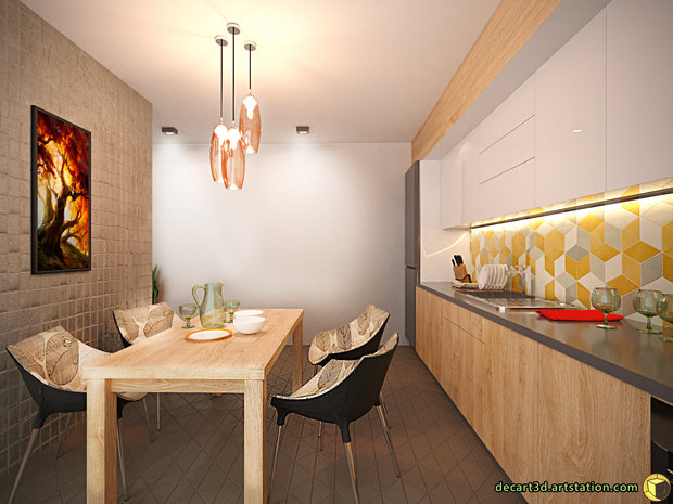 Фото из портфолио Living / Kitchen – фотографии дизайна интерьеров на INMYROOM
