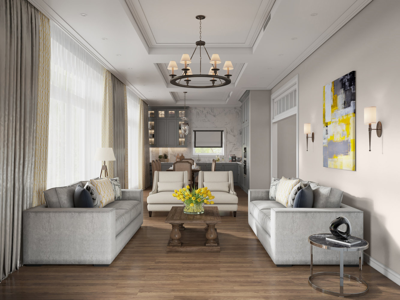 Фотография: Гостиная в стиле Классический, Дом, Проект недели, Дом и дача, Павел Полынов, Ленинградская область, Студия Павла Полынова – фото на INMYROOM