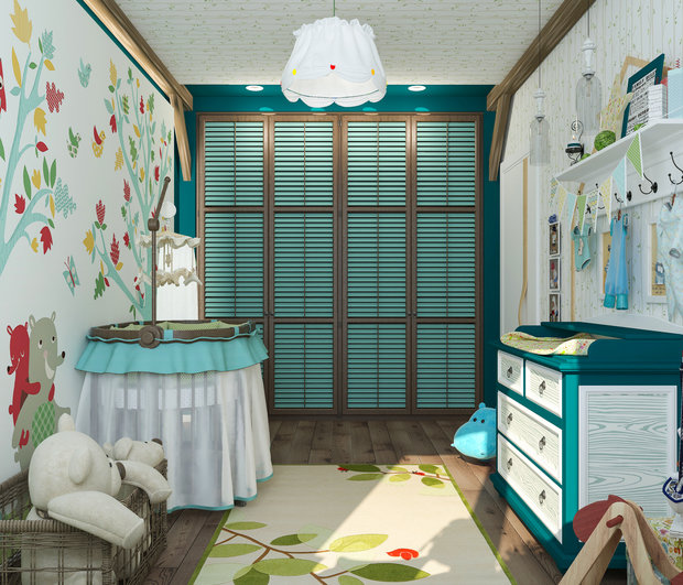 Фото из портфолио Детская "Forest animals" – фотографии дизайна интерьеров на INMYROOM