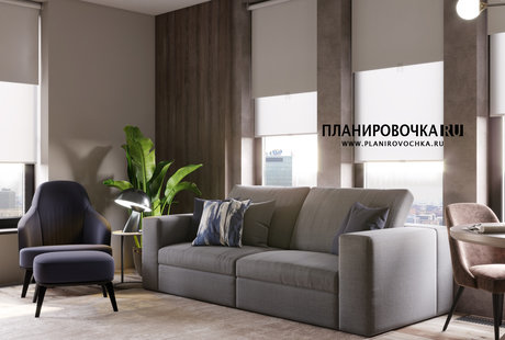 ЖК "Вандер Парк", Гостиная 13,8 м2