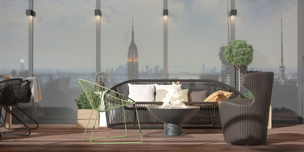 Фотография: Терраса в стиле Лофт, Современный, Эклектика, Декор интерьера, Квартира, Белый, Проект недели, Бежевый – фото на INMYROOM