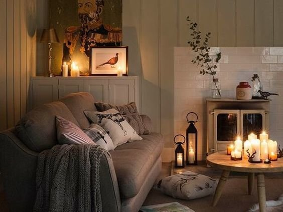 Фотография: Гостиная в стиле Прованс и Кантри, Советы, Hoff, хюгге, Hygge, интерьер в стиле хюгге – фото на INMYROOM
