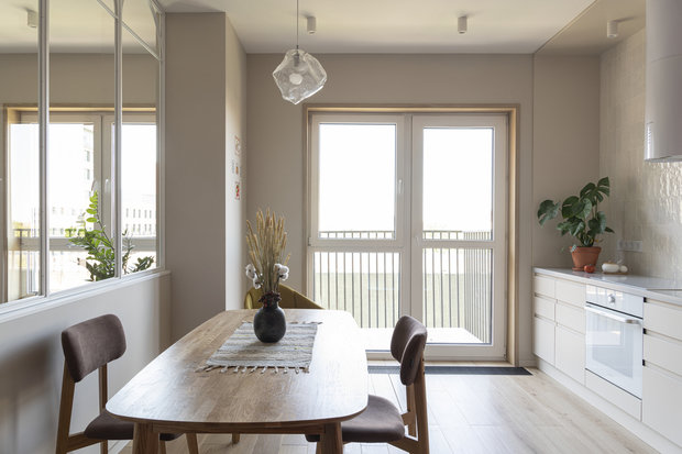 Фотография: Кухня и столовая в стиле Минимализм, Современный, Квартира, Проект недели, Москва, 3 комнаты, 60-90 метров, Freya Architects – фото на INMYROOM