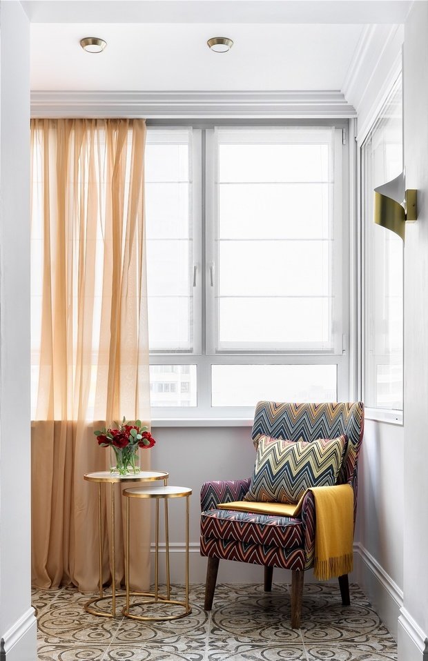 Фотография: Балкон в стиле Современный, Квартира, Проект недели, Москва, Монолитный дом, 1 комната, 40-60 метров, Серж Махов – фото на INMYROOM