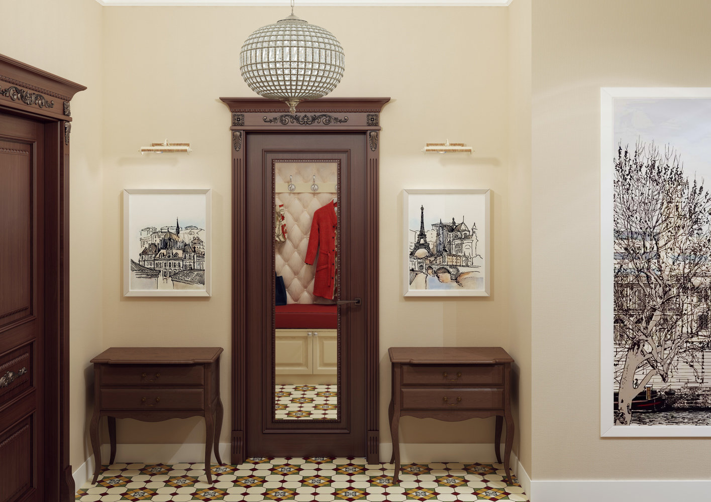 Фотография: Прихожая в стиле Классический, Квартира, Проект недели, Москва, Монолитный дом, 4 и больше, Более 90 метров, Юлия Панфилова – фото на INMYROOM Фотография: Прихожая в стиле Классический, Квартира, Проект недели, Москва, Монолитный дом, 4 и больше, Более 90 метров, Юлия Панфилова – фото на INMYROOM