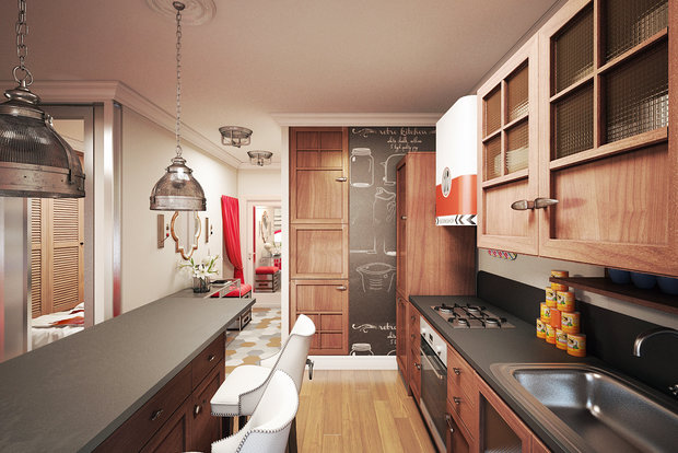 Фото из портфолио Американский лофт – фотографии дизайна интерьеров на INMYROOM