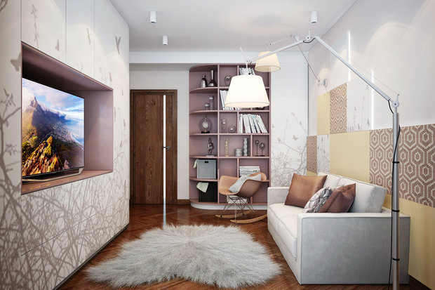 Фото из портфолио гостевая в квартире – фотографии дизайна интерьеров на INMYROOM