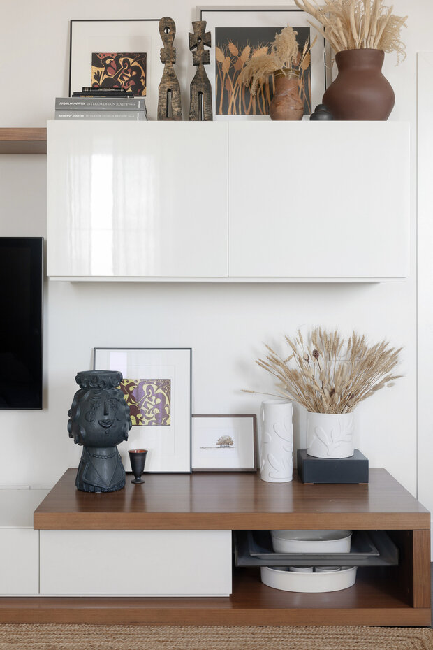 Фотография: Гостиная в стиле Современный, Минимализм, Скандинавский, Квартира, Проект недели, Москва, Монолитный дом, 4 и больше, Более 90 метров, Дарья Пак – фото на INMYROOM