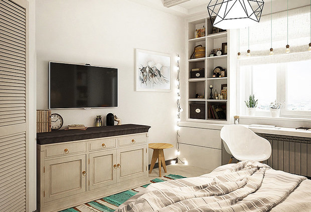 Фото из портфолио ЛОФТ В БЕЛОМ КИРПИЧЕ – фотографии дизайна интерьеров на INMYROOM