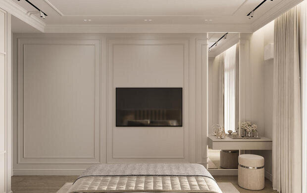 Фото из портфолио Дизайн-проект квартиры в ЖК «Shagal» в стиле современная классика – фотографии дизайна интерьеров на INMYROOM