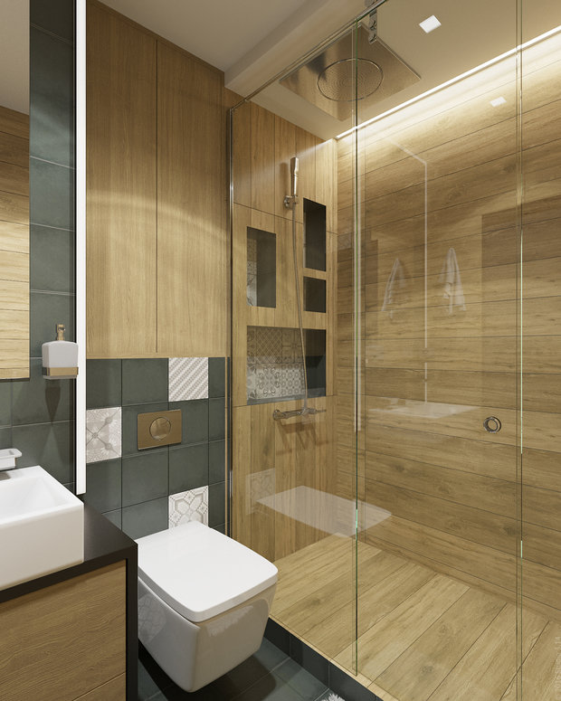 Фото из портфолио Графичность в дереве – фотографии дизайна интерьеров на INMYROOM