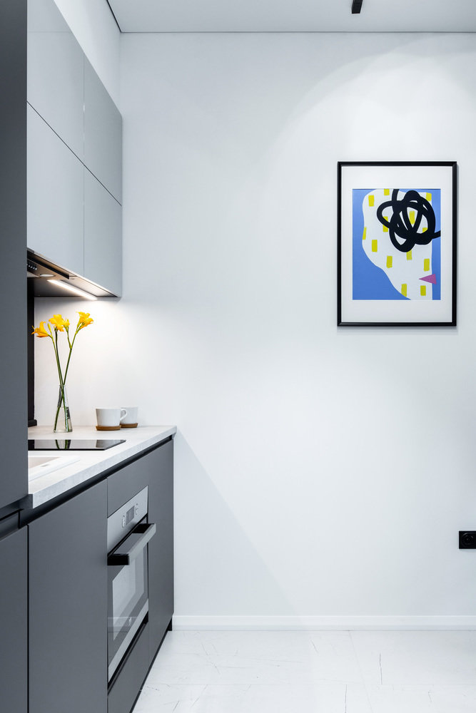 Фотография: Кухня и столовая в стиле Минимализм, Квартира, Студия, Проект дня, Москва, до 40 метров, Давид Аксенов – фото на INMYROOM Фотография: Кухня и столовая в стиле Минимализм, Квартира, Студия, Проект дня, Москва, до 40 метров, Давид Аксенов – фото на INMYROOM