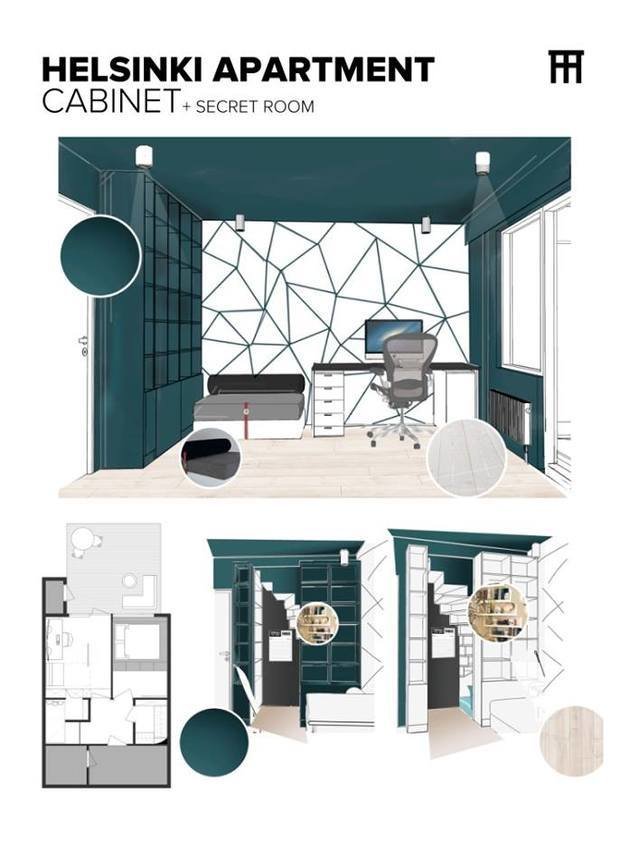 Фото из портфолио Apartment in Helsinki  – фотографии дизайна интерьеров на INMYROOM