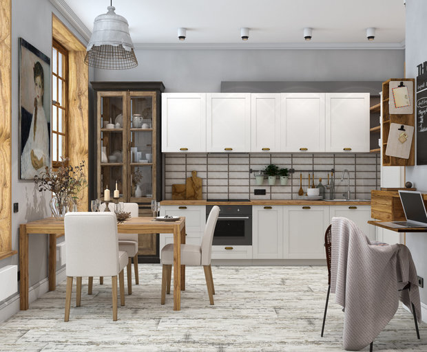 Фотография: Кухня и столовая в стиле Эклектика, Малогабаритная квартира, Квартира, как оформить малогабаритку, система хранения в малогабаритке, идеи для малогабаритки, как визуально увеличить площадь малогабаритки, малогабаритка, до 40 метров – фото на INMYROOM